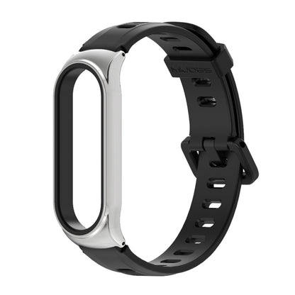 Pour Xiaomi Mi Band 6/5/4/3 Bracelet de montre en silicone à trou plat Mijobs, CS Case, Plus Case, GT Case