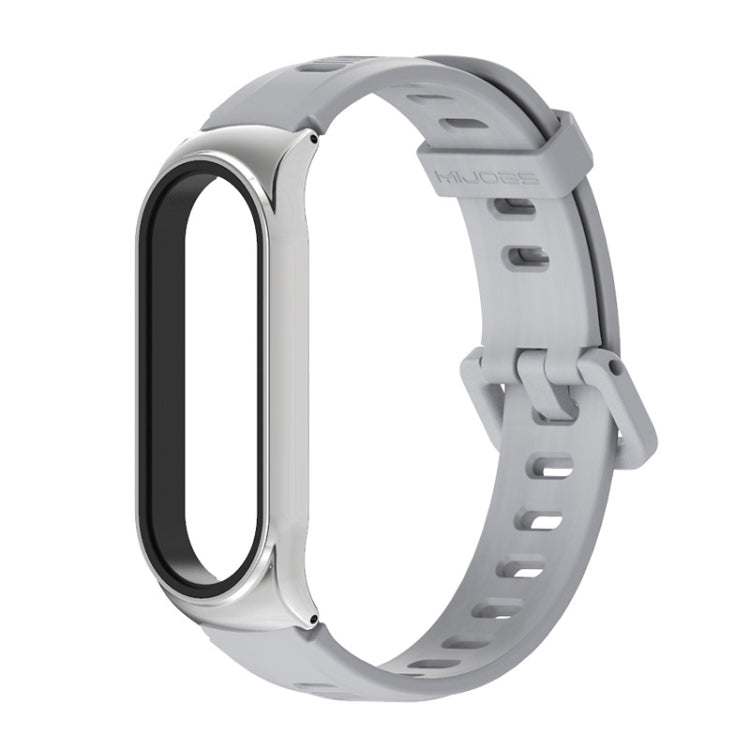 Pour Xiaomi Mi Band 6/5/4/3 Bracelet de montre en silicone à trou plat Mijobs, CS Case, Plus Case, GT Case