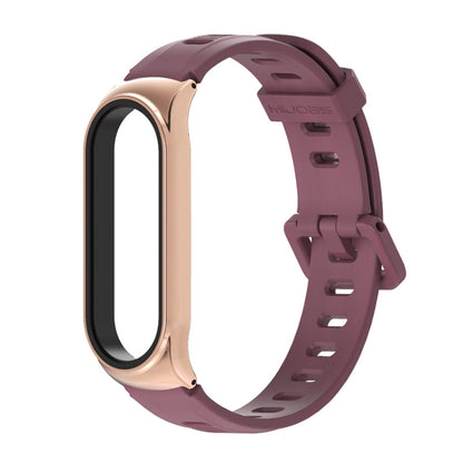 Pour Xiaomi Mi Band 6/5/4/3 Bracelet de montre en silicone à trou plat Mijobs, CS Case, Plus Case, GT Case