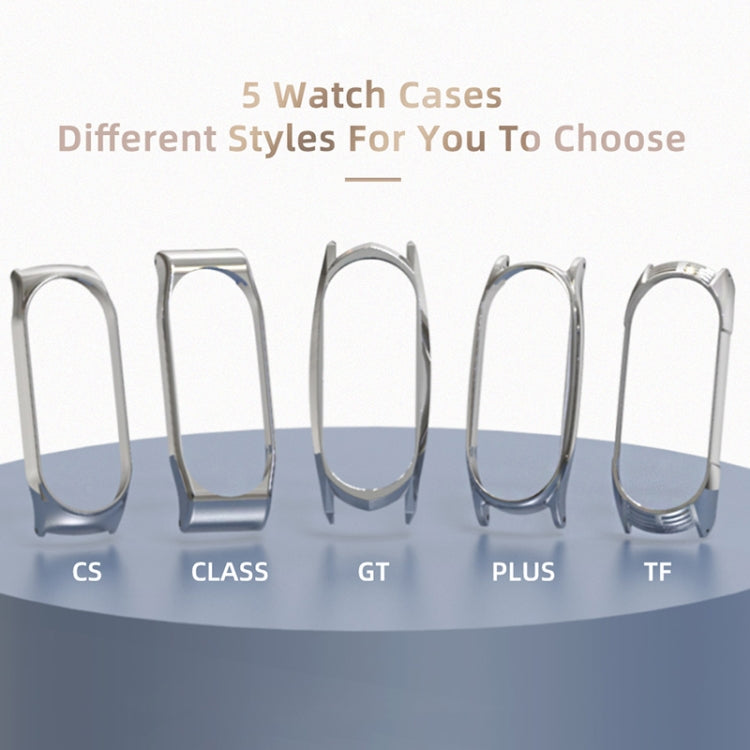 Pour Xiaomi Mi Band 6/5/4/3 Bracelet de montre en silicone à trou plat Mijobs, CS Case, Plus Case, GT Case