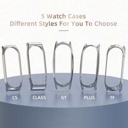 Pour Xiaomi Mi Band 6/5/4/3 Bracelet de montre en silicone à trou plat Mijobs, CS Case, Plus Case, GT Case