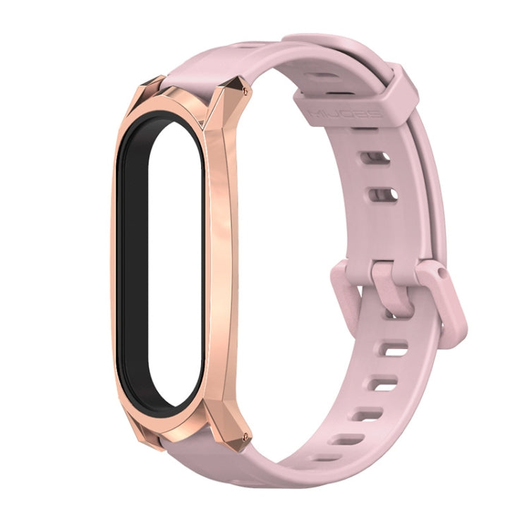 Pour Xiaomi Mi Band 6/5/4/3 Bracelet de montre en silicone à trou plat Mijobs, CS Case, Plus Case, GT Case