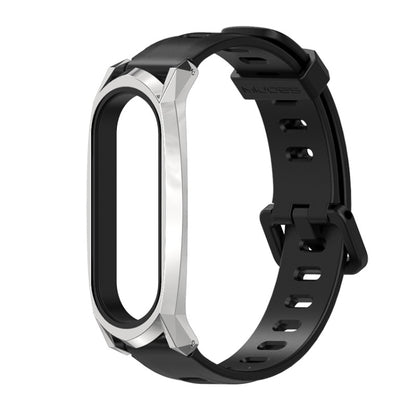 Pour Xiaomi Mi Band 6/5/4/3 Bracelet de montre en silicone à trou plat Mijobs, CS Case, Plus Case, GT Case