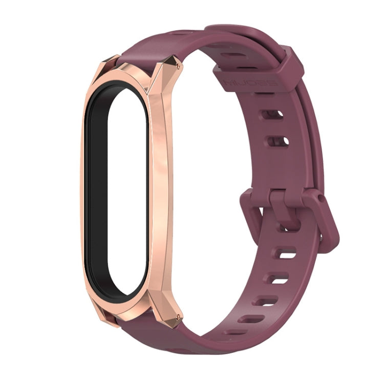 Pour Xiaomi Mi Band 6/5/4/3 Bracelet de montre en silicone à trou plat Mijobs, CS Case, Plus Case, GT Case