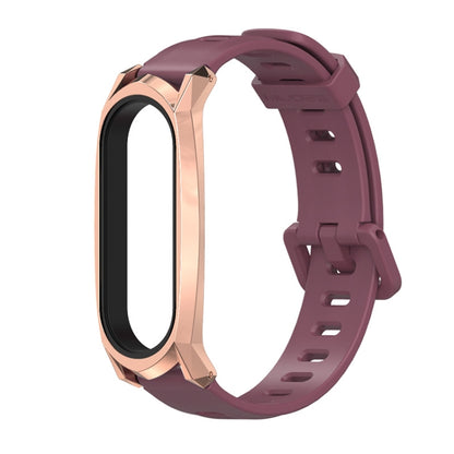 Pour Xiaomi Mi Band 6/5/4/3 Bracelet de montre en silicone à trou plat Mijobs, CS Case, Plus Case, GT Case