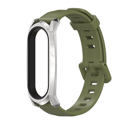 Pour Xiaomi Mi Band 6/5/4/3 Bracelet de montre en silicone à trou plat Mijobs, CS Case, Plus Case, GT Case