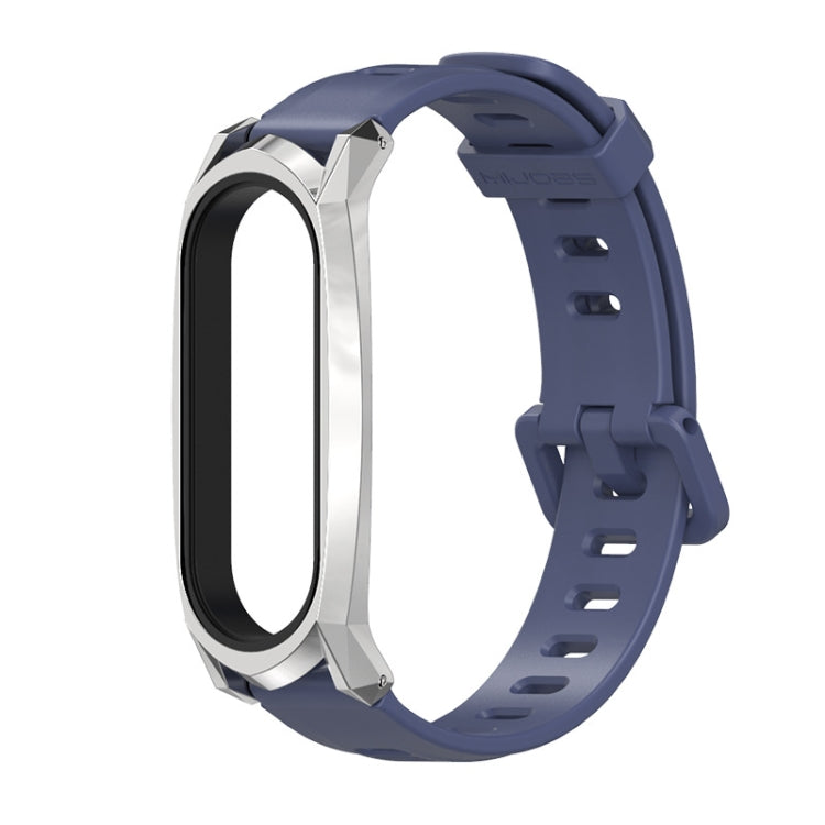 Pour Xiaomi Mi Band 6/5/4/3 Bracelet de montre en silicone à trou plat Mijobs, CS Case, Plus Case, GT Case