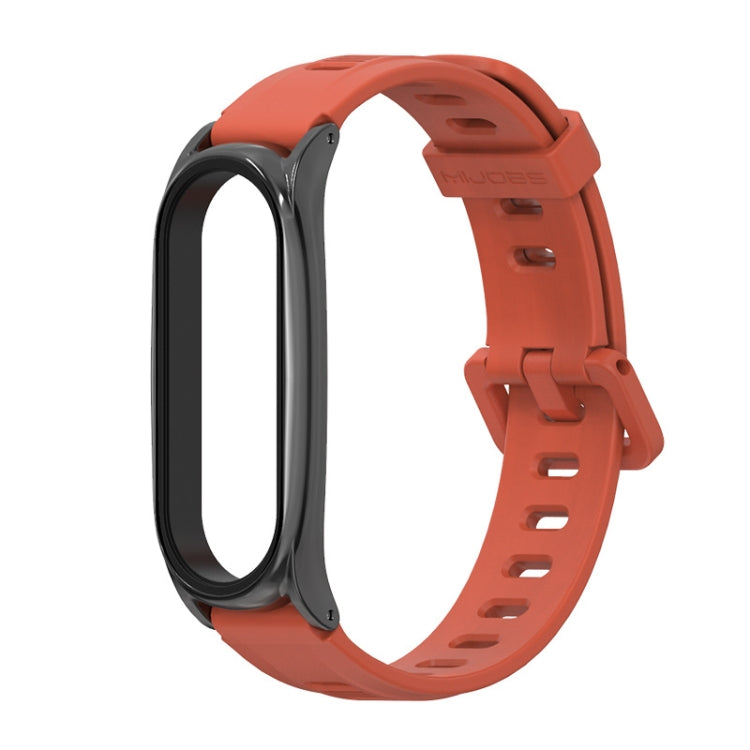 Pour Xiaomi Mi Band 6/5/4/3 Bracelet de montre en silicone à trou plat Mijobs, CS Case, Plus Case, GT Case