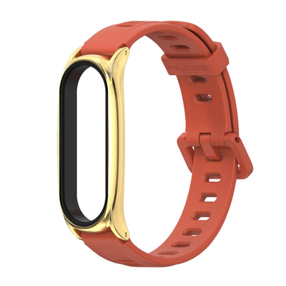 Pour Xiaomi Mi Band 6/5/4/3 Bracelet de montre en silicone à trou plat Mijobs, CS Case, Plus Case, GT Case