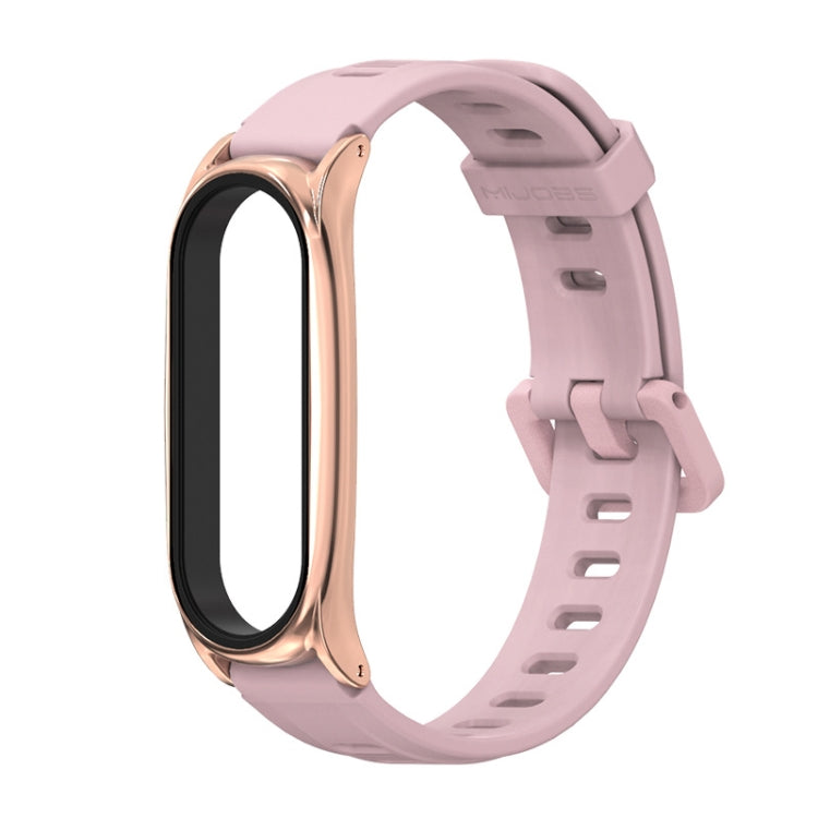 Pour Xiaomi Mi Band 6/5/4/3 Bracelet de montre en silicone à trou plat Mijobs, CS Case, Plus Case, GT Case