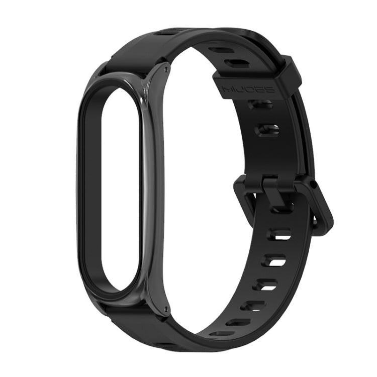 Pour Xiaomi Mi Band 6/5/4/3 Bracelet de montre en silicone à trou plat Mijobs, CS Case, Plus Case, GT Case