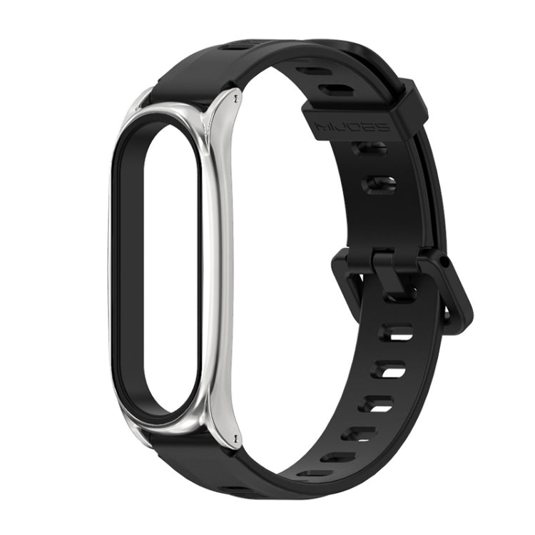 Pour Xiaomi Mi Band 6/5/4/3 Bracelet de montre en silicone à trou plat Mijobs, CS Case, Plus Case, GT Case