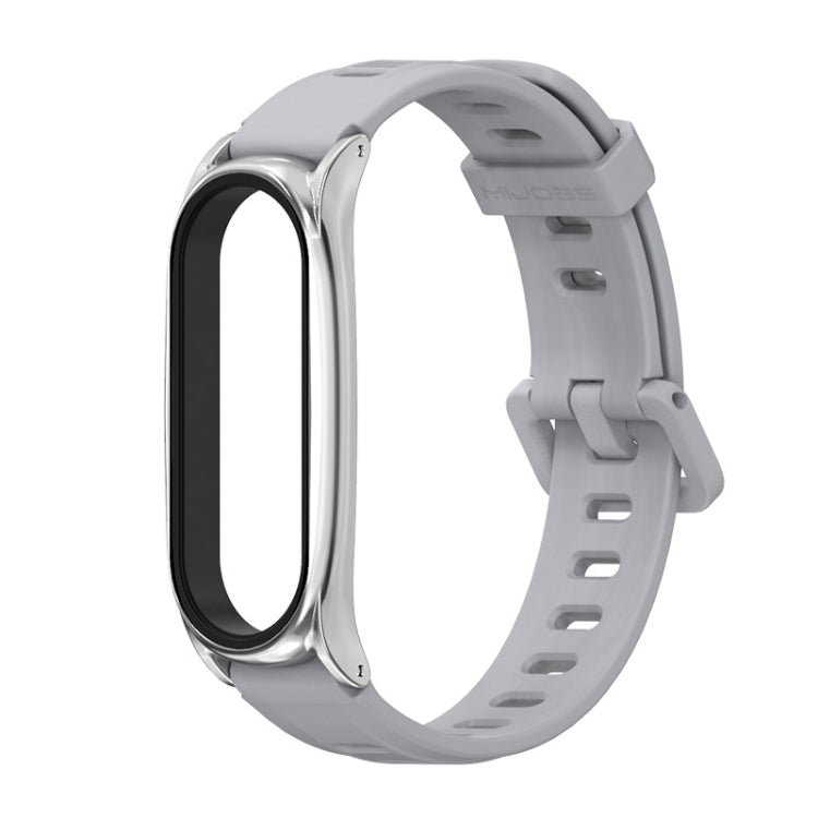 Pour Xiaomi Mi Band 6/5/4/3 Bracelet de montre en silicone à trou plat Mijobs, CS Case, Plus Case, GT Case