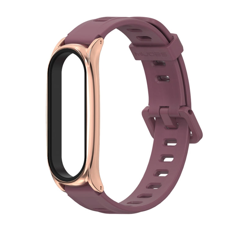 Pour Xiaomi Mi Band 6/5/4/3 Bracelet de montre en silicone à trou plat Mijobs, CS Case, Plus Case, GT Case