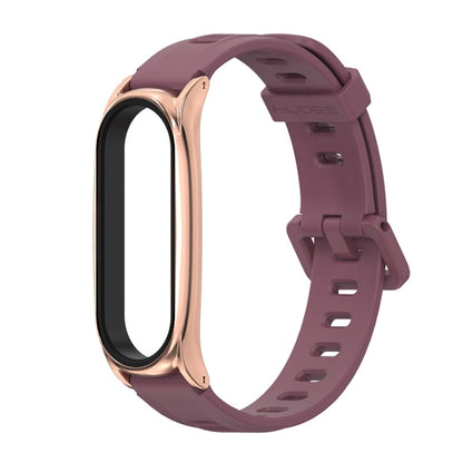 Pour Xiaomi Mi Band 6/5/4/3 Bracelet de montre en silicone à trou plat Mijobs, CS Case, Plus Case, GT Case