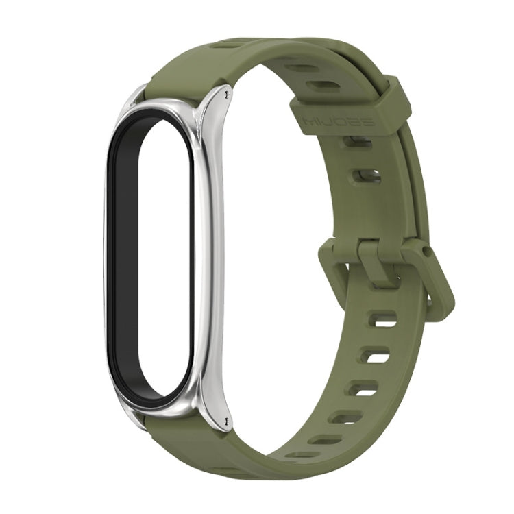 Pour Xiaomi Mi Band 6/5/4/3 Bracelet de montre en silicone à trou plat Mijobs, CS Case, Plus Case, GT Case