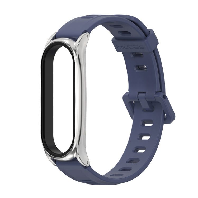 Pour Xiaomi Mi Band 6/5/4/3 Bracelet de montre en silicone à trou plat Mijobs, CS Case, Plus Case, GT Case