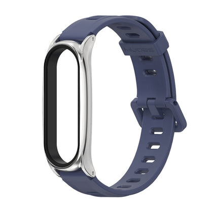 Pour Xiaomi Mi Band 6/5/4/3 Bracelet de montre en silicone à trou plat Mijobs, CS Case, Plus Case, GT Case