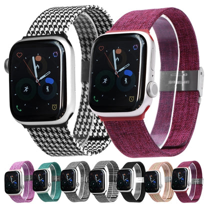 Bracelet de montre en tissu pour la série Apple Watch, 7 41mm / 6&SE&5&4 40mm / 3&2&1 38mm, 7 45mm / 6&SE&5&4 44mm / 3&2&1 42mm
