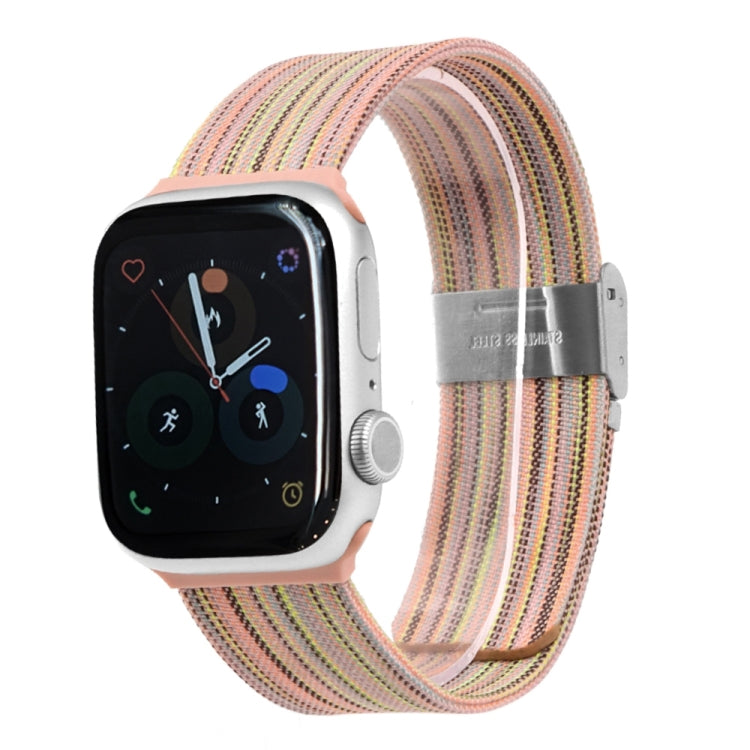 Bracelet de montre en tissu pour la série Apple Watch, 7 41mm / 6&SE&5&4 40mm / 3&2&1 38mm, 7 45mm / 6&SE&5&4 44mm / 3&2&1 42mm