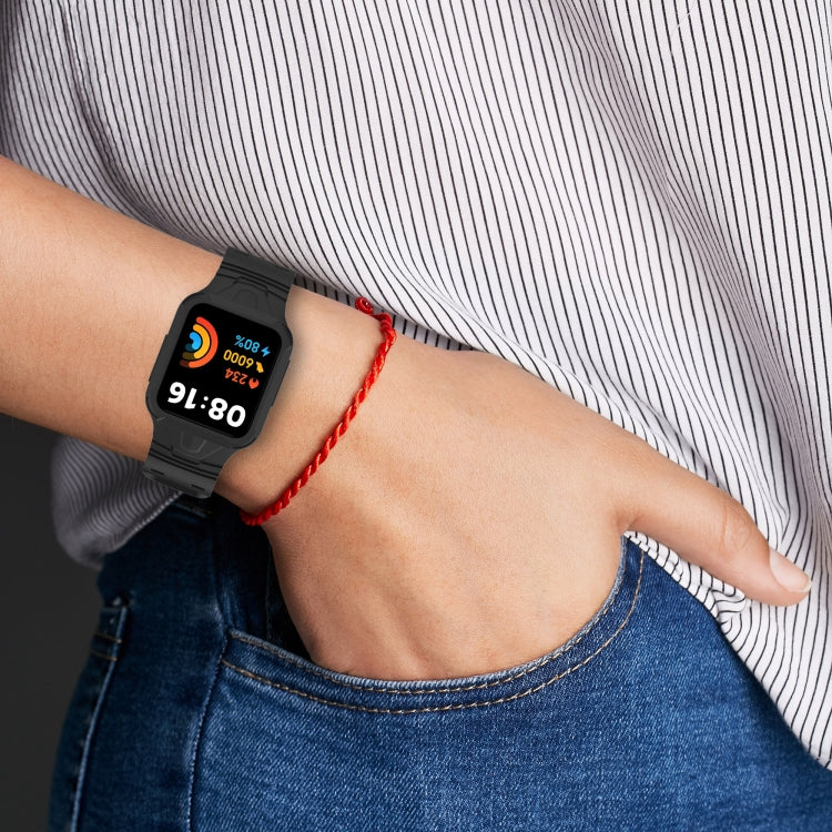 Pour Xiaomi Redmi Watch 2 Lite/Watch Lite 2/Watch Lite/Redmi Watch 2/Redmi Watch Bracelet de montre intégré en silicone