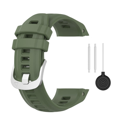 Bracelet de montre à boucle en acier inoxydable en silicone, For Garmin Instinct 2S