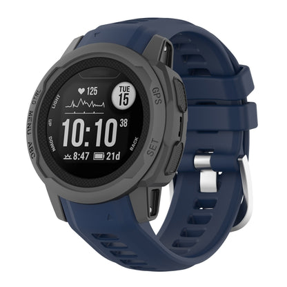 Bracelet de montre à boucle en acier inoxydable en silicone, For Garmin Instinct 2S
