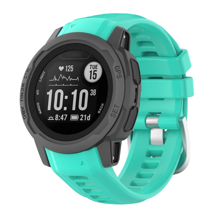 Bracelet de montre à boucle en acier inoxydable en silicone, For Garmin Instinct 2S