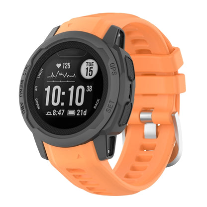 Bracelet de montre à boucle en acier inoxydable en silicone, For Garmin Instinct 2S