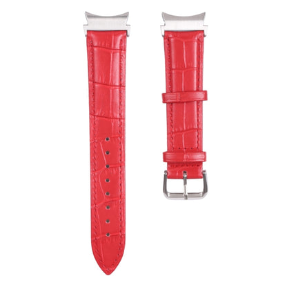 Bracelet de montre en cuir texturé flammé, For Samsung Galaxy Watch4 40mm/44mm