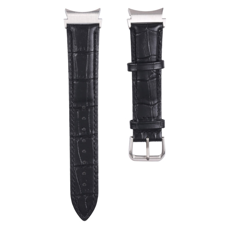 Bracelet de montre en cuir texturé flammé, For Samsung Galaxy Watch4 40mm/44mm