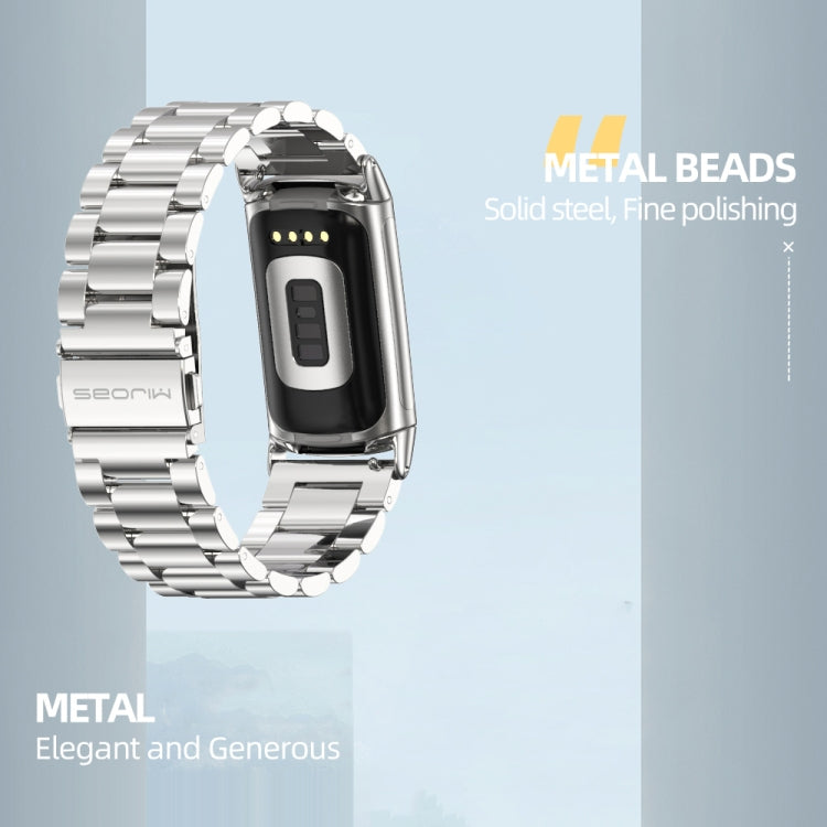Bracelet de montre en métal en acier inoxydable Mijobs, For Fitbit Charge5