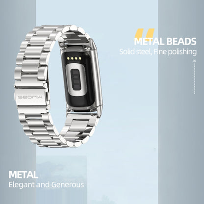 Bracelet de montre en métal en acier inoxydable Mijobs, For Fitbit Charge5
