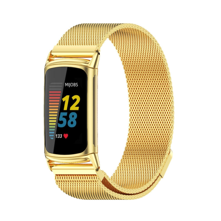Bracelet de montre en métal magnétique Mijobs, For Fitbit Charge5