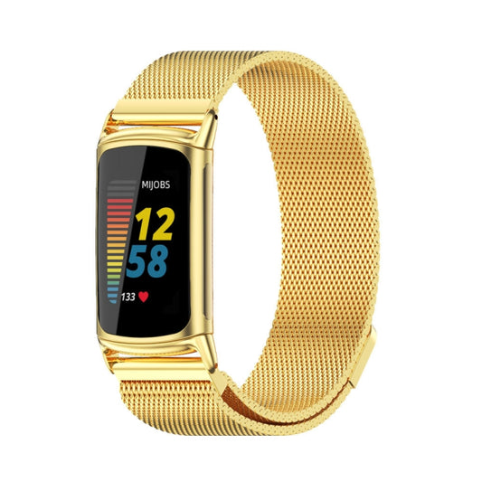 Bracelet de montre en métal magnétique Mijobs, For Fitbit Charge5