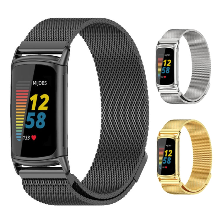 Bracelet de montre en métal magnétique Mijobs, For Fitbit Charge5