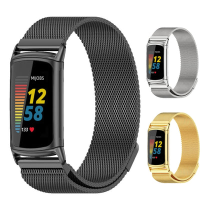Bracelet de montre en métal magnétique Mijobs, For Fitbit Charge5