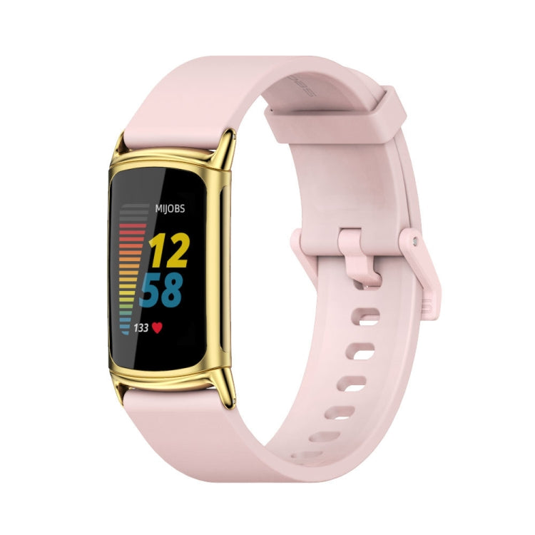 Bracelet de montre en silicone souple Mijobs, For Fitbit Charge5