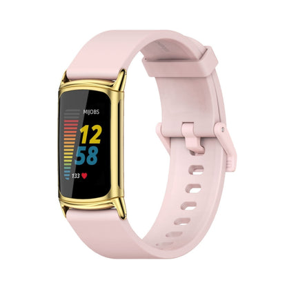 Bracelet de montre en silicone souple Mijobs, For Fitbit Charge5