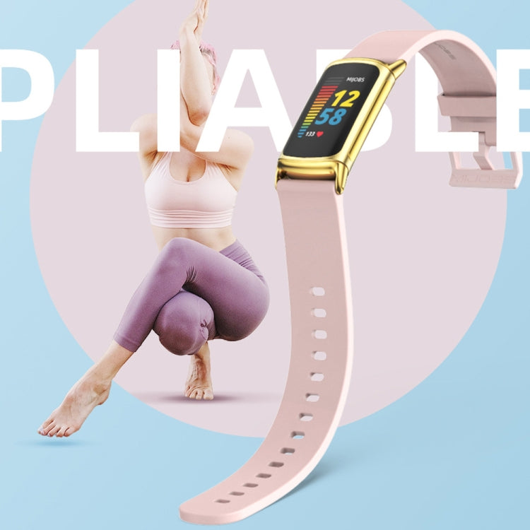Bracelet de montre en silicone souple Mijobs, For Fitbit Charge5