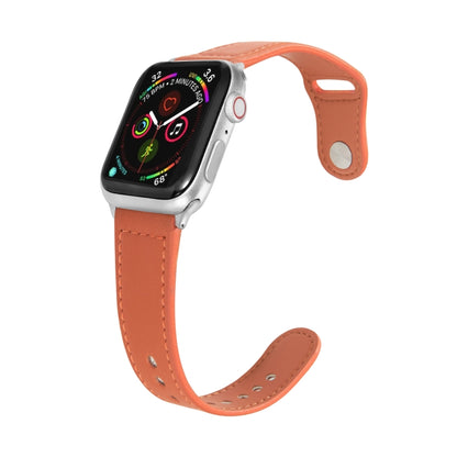 Bracelet de montre en cuir à boucle argentée pour Apple Watch Series, 7 41mm / 6&SE&5&4 40mm / 3&2&1 38mm, 7 45mm / 6&SE&5&4 44mm / 3&2&1 42mm