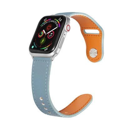 Bracelet de montre en cuir à boucle argentée pour Apple Watch Series, 7 41mm / 6&SE&5&4 40mm / 3&2&1 38mm, 7 45mm / 6&SE&5&4 44mm / 3&2&1 42mm