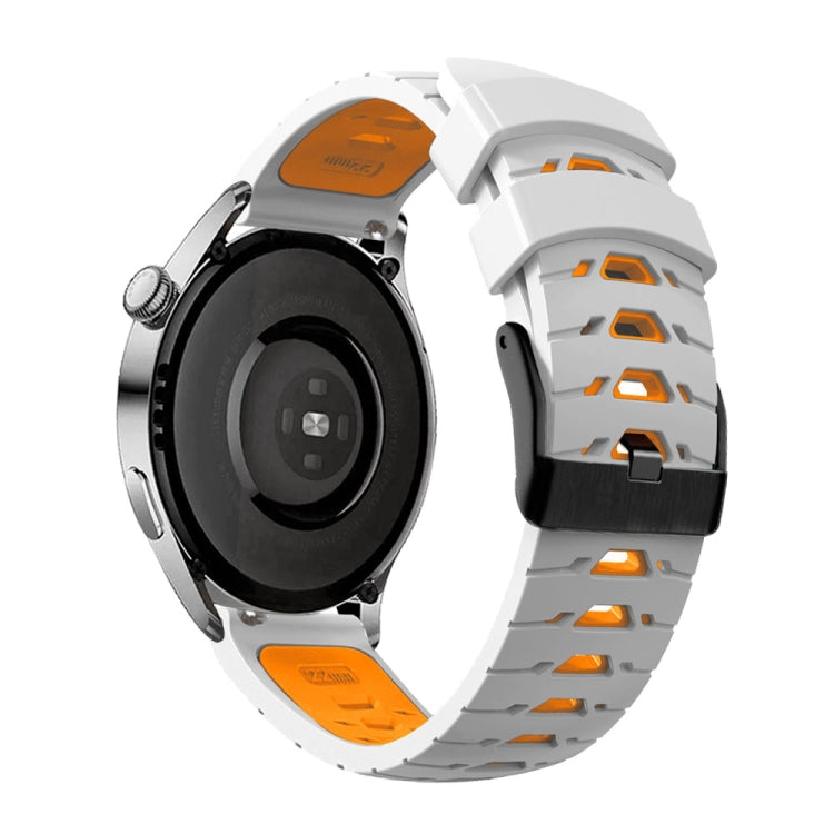 Bracelet de montre en silicone trapézoïdal à trois rangées de trous, For Huawei Watch GT Runner