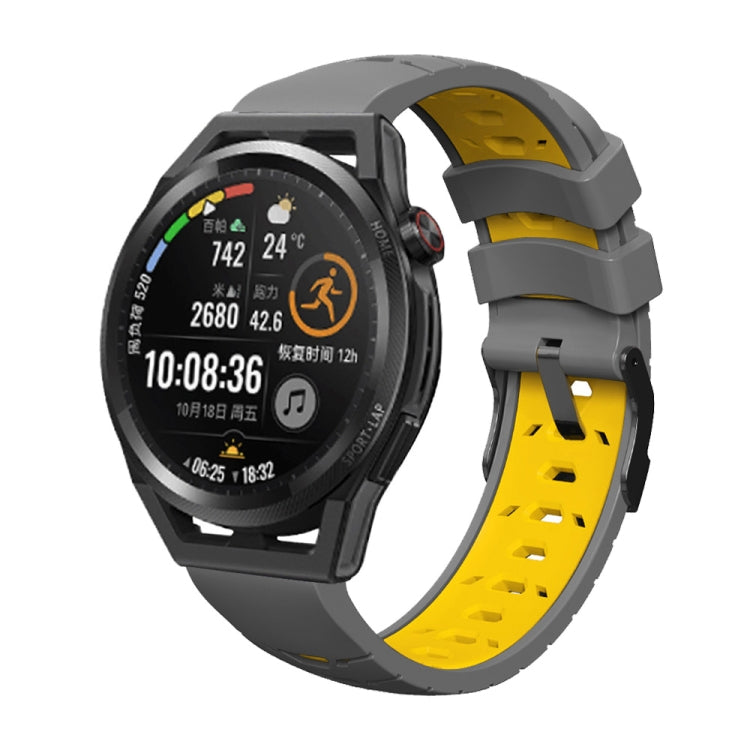 Bracelet de montre en silicone trapézoïdal à trois rangées de trous, For Samsung Galaxy Watch 4 / Watch4 Classic, For Samsung Galaxy Watch 42mm, For Samsung Galaxy Watch 46mm, For Samsung Galaxy Watch Active