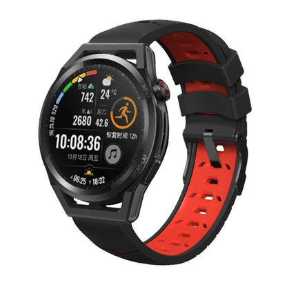 Bracelet de montre en silicone trapézoïdal à trois rangées de trous, For Samsung Galaxy Watch 4 / Watch4 Classic, For Samsung Galaxy Watch 42mm, For Samsung Galaxy Watch 46mm, For Samsung Galaxy Watch Active