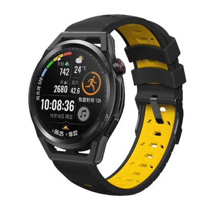 Bracelet de montre en silicone trapézoïdal à trois rangées de trous, For Samsung Galaxy Watch 4 / Watch4 Classic, For Samsung Galaxy Watch 42mm, For Samsung Galaxy Watch 46mm, For Samsung Galaxy Watch Active