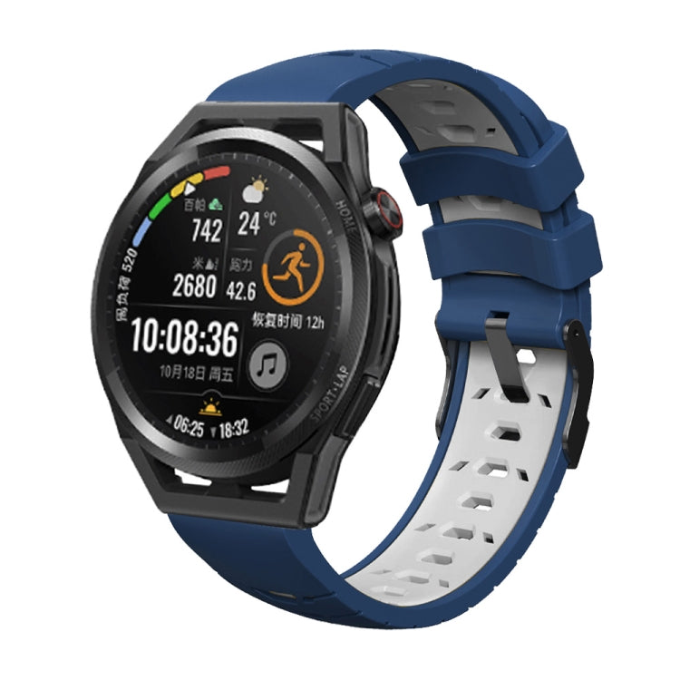 Bracelet de montre en silicone trapézoïdal à trois rangées de trous, For Samsung Galaxy Watch 4 / Watch4 Classic, For Samsung Galaxy Watch 42mm, For Samsung Galaxy Watch 46mm, For Samsung Galaxy Watch Active