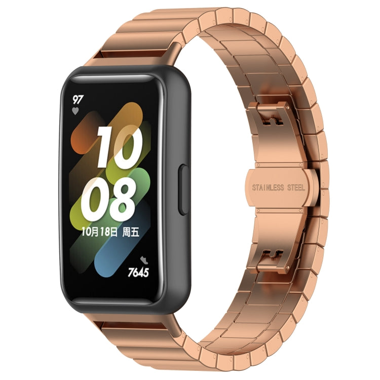 Bracelet de montre en acier inoxydable à une perle, For Huawei Band 7