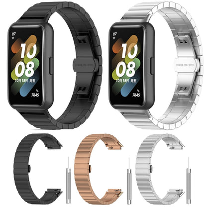 Bracelet de montre en acier inoxydable à une perle, For Huawei Band 7