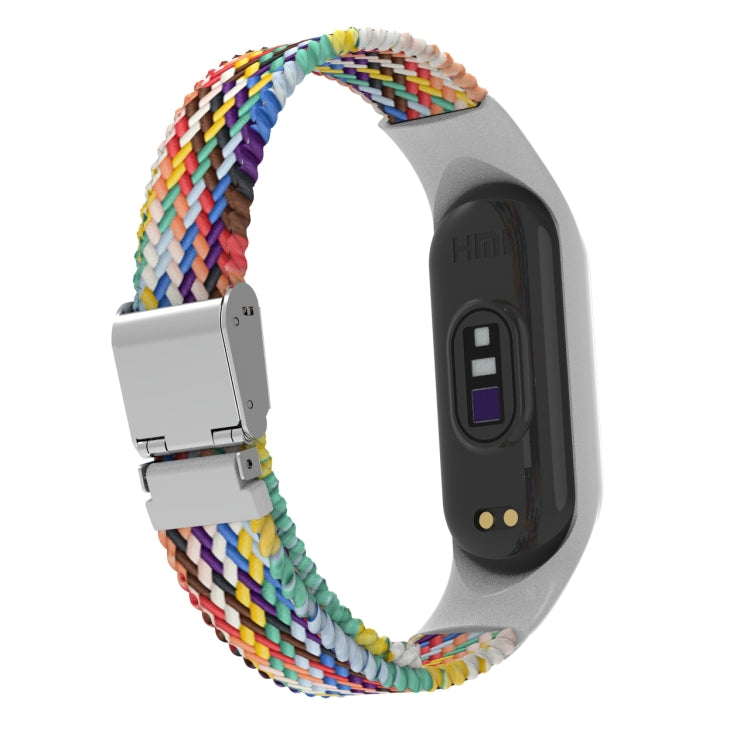 Bracelet de montre intégré en nylon tressé réglable, For Xiaomi Mi Band 7
